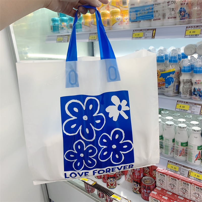 ODM/OEM Custom Design LDPE/HDPE Handle Plastic Bag Die Cut Bag Shopping Bag For Clothing/Shoe Packing