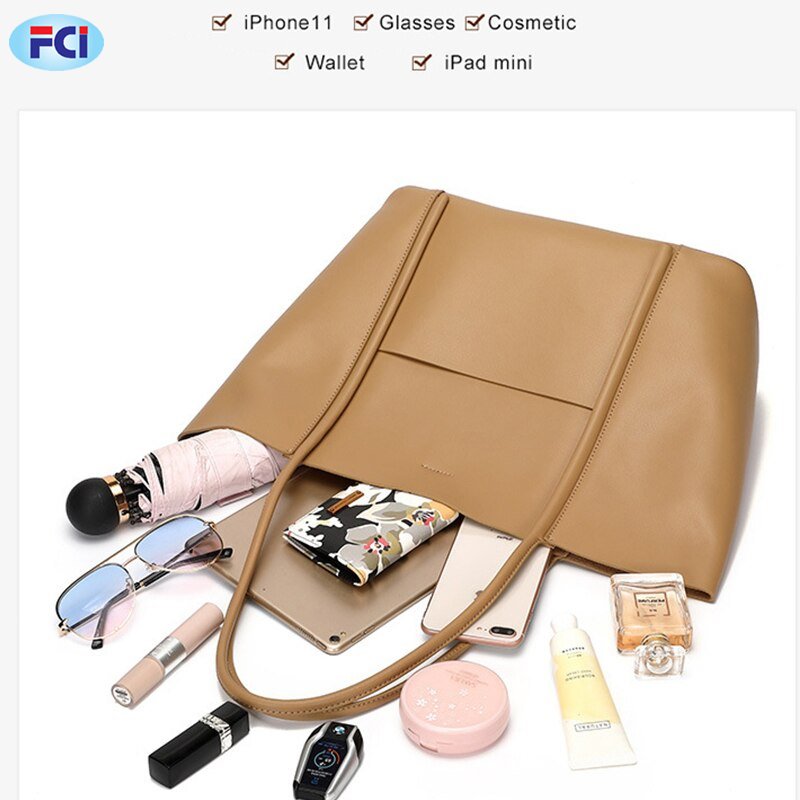 Wholesale Factory Price Custom Made With 100% Original Leather Fashionable Ladies Tote Bag Women Handbags