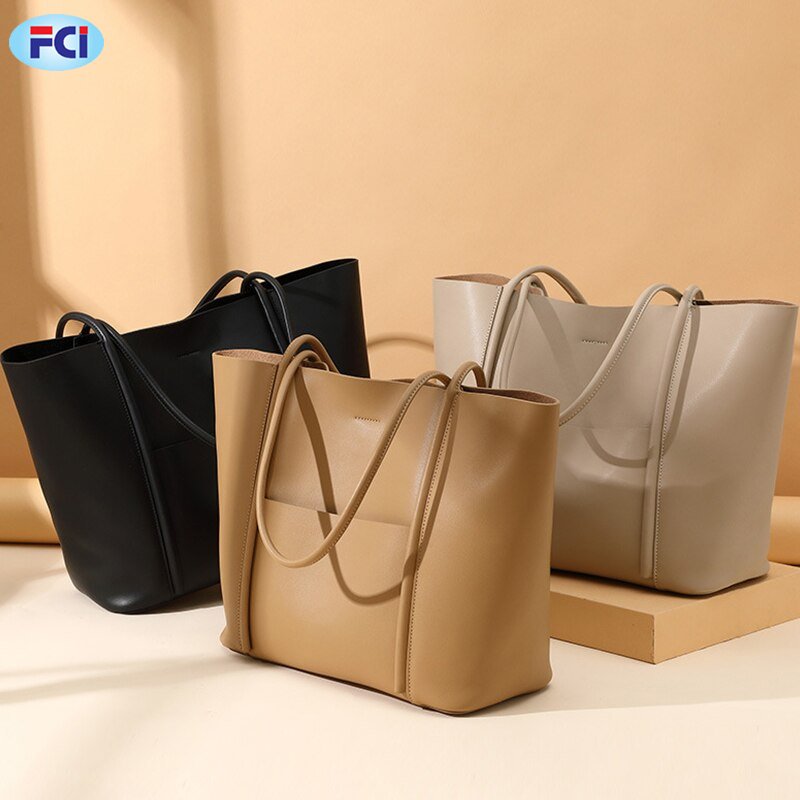 Wholesale Factory Price Custom Made With 100% Original Leather Fashionable Ladies Tote Bag Women Handbags