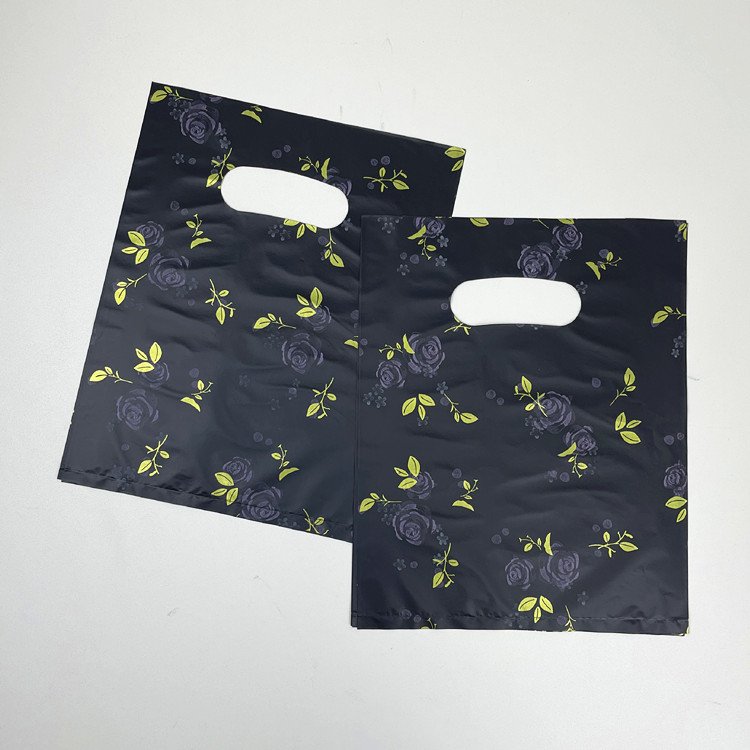 Yiwu Custom Clothing Shopping Bag Cross-Border Wholesale Portable PE Plastic Shrink Bag with Fashion Print Gift Packaging