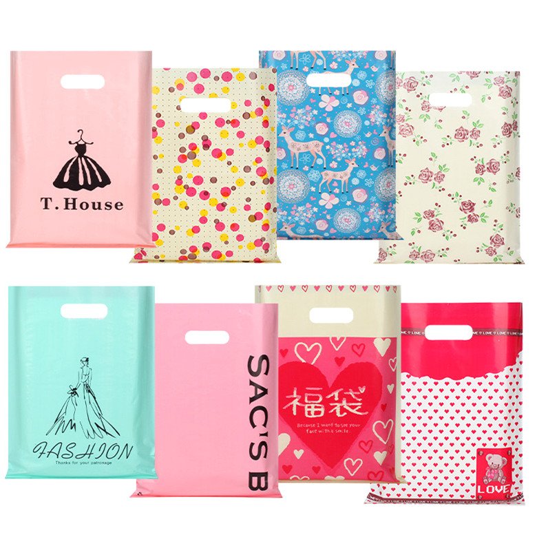 Custom Print Logo High Quality Plastic Shopping Bag small plastic bags