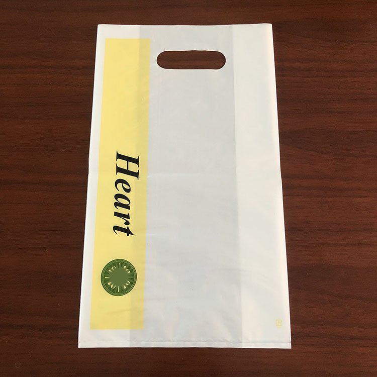 Custom Print Logo High Quality Plastic Shopping Bag HDPE Plastic packaging Die Cut Handle Carry Bag