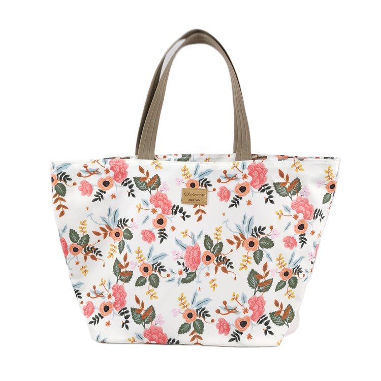 Rural floral student waterproof oxford large bag grocery mommy shopping bag