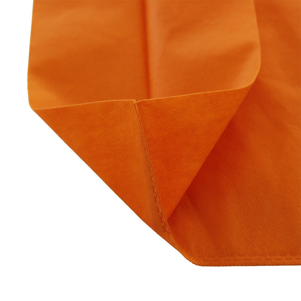 Hot Sale Solid Color Eco-Friendly T-Shirt W-Cut Shopping Bag Reusable Supermarket Handbag Spunbond T-Shirt Bag