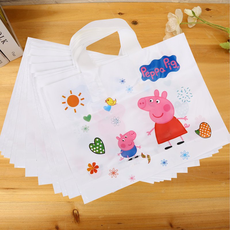 Takeaway Personalized Plastic Shopping Handle Carry Bag With Logo Print boutique shopping bag plastic