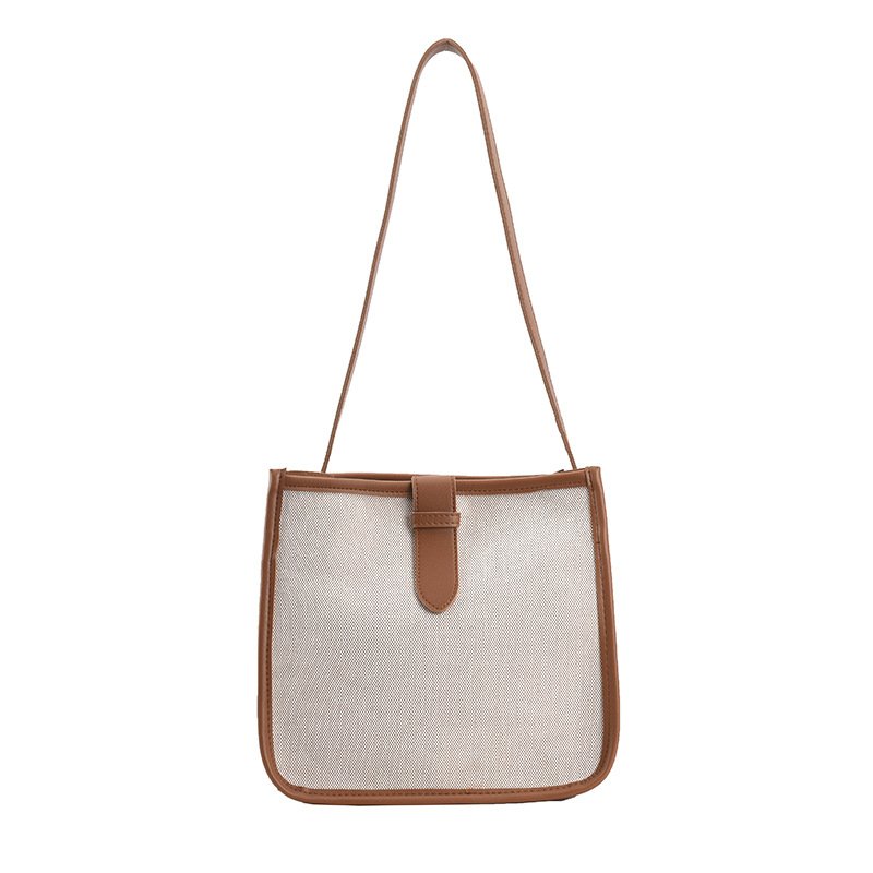 Fashion Custom Size Crossbody Small Bag High Quality Eco-friendly Portable Canvas PU Shoulder Shopping Bag for Ladies