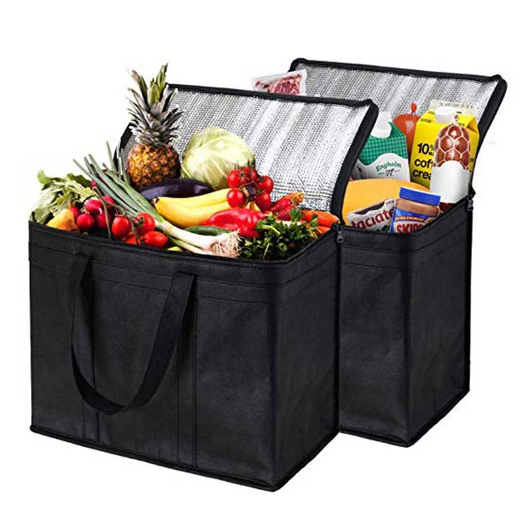 Extra Large Heavy Duty Insulated Reusable Tote Grocery Shopping Bag Cooler Bag