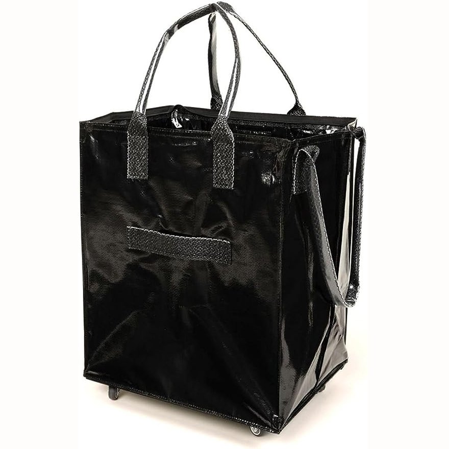 Factory Custom Thickening Foldable Trolley Grocery Bag Multifunction Reusable Rolling Tote Shopping Bag With Wheels