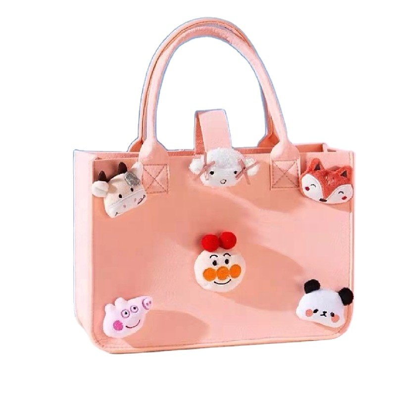2024 Tote Leather Bags Ladies Fashion Felt Utility Bags Women Handbags
