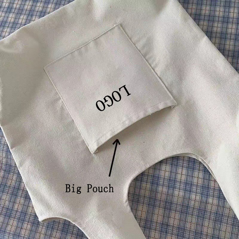 Factory Custom Logo Print Plain Reusable Big Outer Pouch Cotton Canvas Shopping Tote Bag custom With Pocket for women