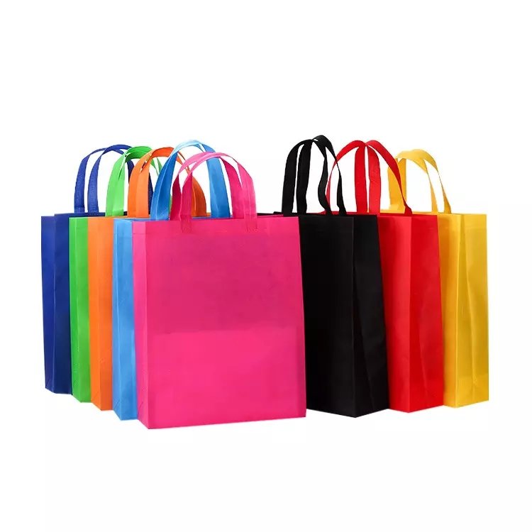 Custom Printed Promotional Reusable non woven bag high quality Non woven Shopping Bag colourful non woven tote bag