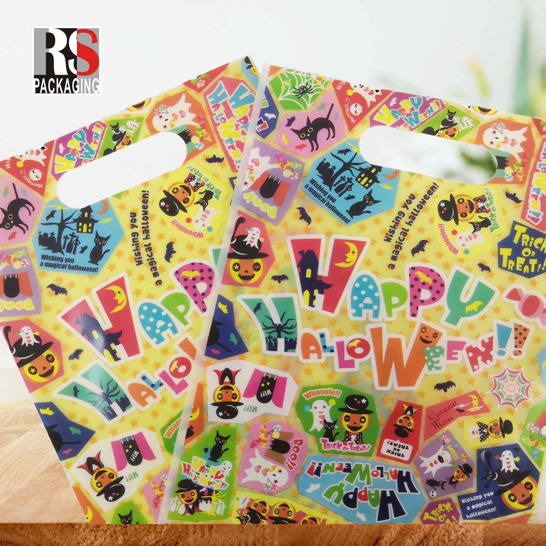 Plastic Packaging Handle Shopping Bags Logo Shop Bags for Boutique Customized Package Underwear Packaging T-shirt Bag LDPE