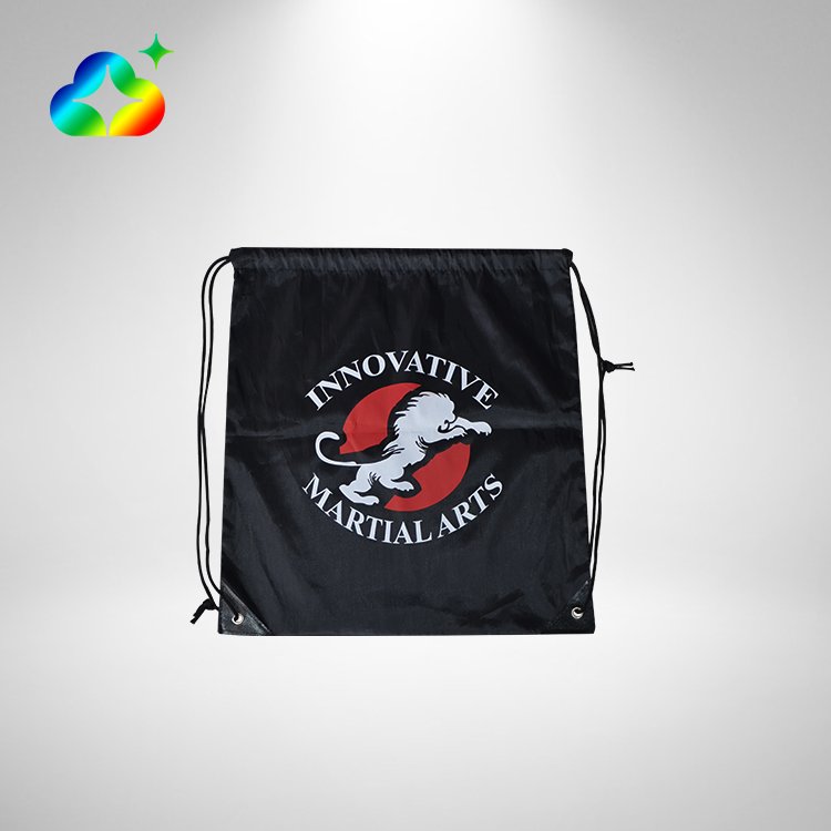 Custom Logo Biodegradable Promotional Gift Packaging Backpack PP Non Woven Shopping Bags With Drawstring