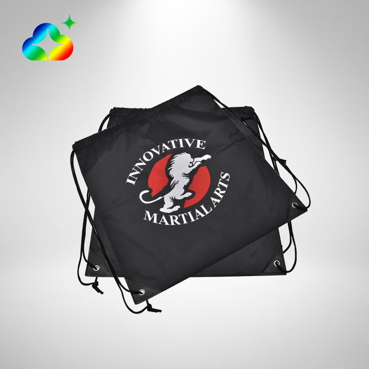 Custom Logo Biodegradable Promotional Gift Packaging Backpack PP Non Woven Shopping Bags With Drawstring