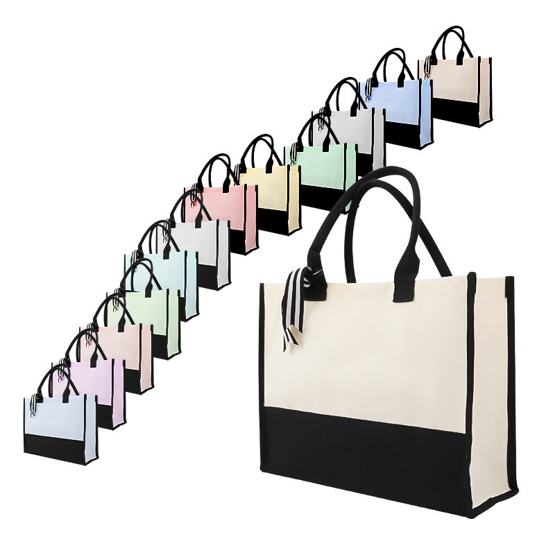 Personalized Grocery Bag Reusable Shopping Tote Bag With Custom Printed Logo