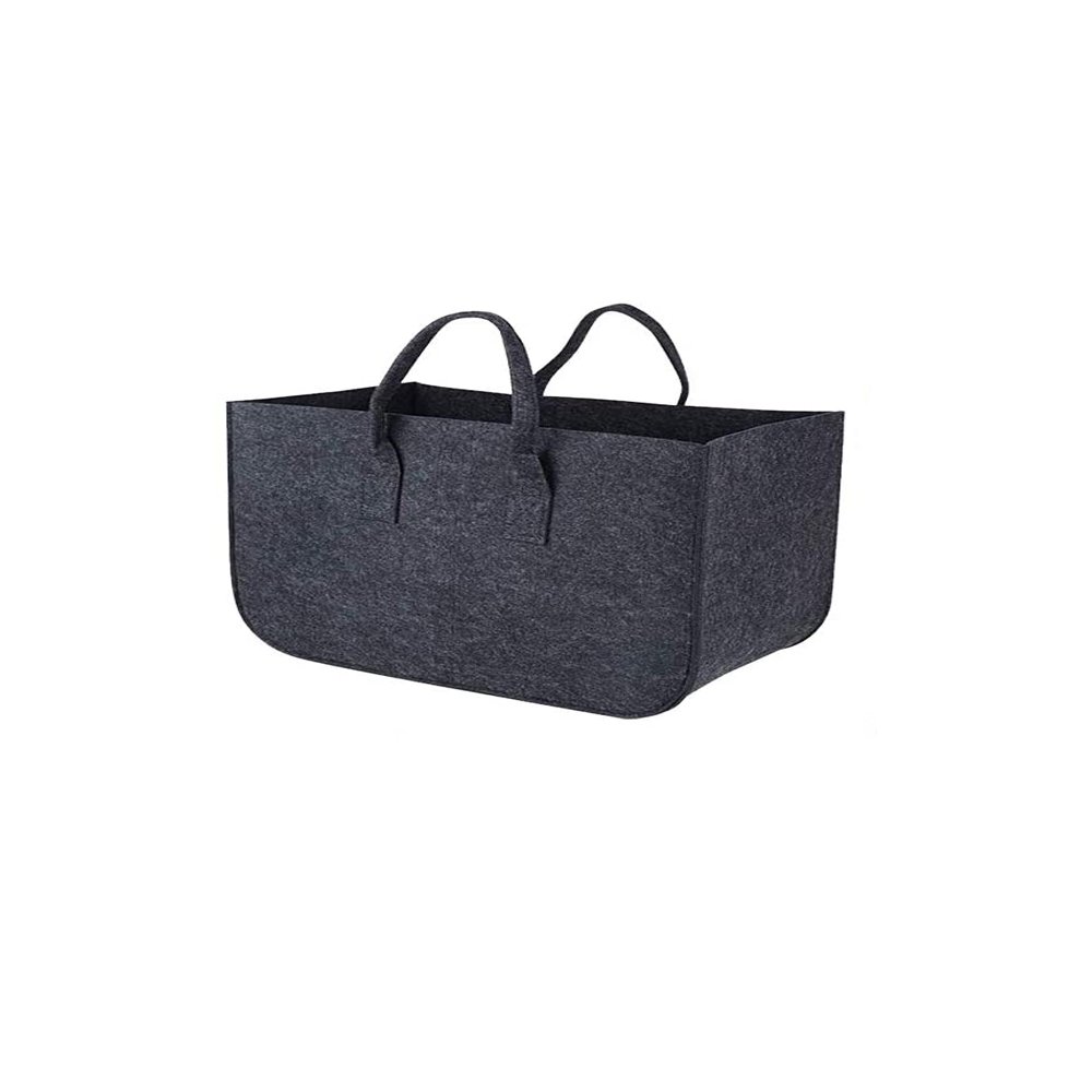 Storage Basket Bag Felt Shopping Bag Customer Felt Fire Wood Women Customised Polyester Women Fashion Outdoor Open 006 100pcs