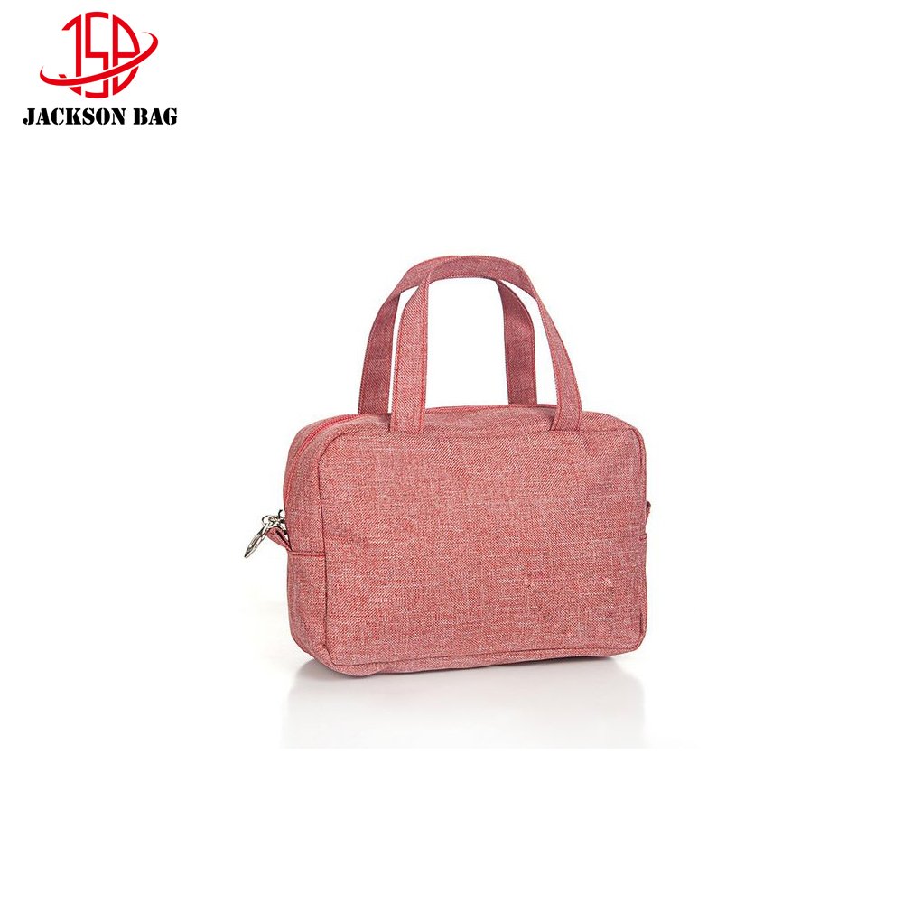 OEM Woven Shopping Bag Foldable Cosmetic Handbag Jean Tote Leisure Bag
