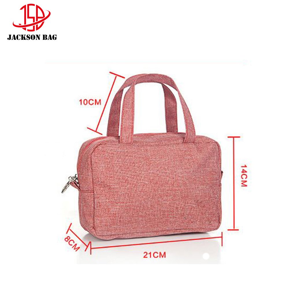 OEM Woven Shopping Bag Foldable Cosmetic Handbag Jean Tote Leisure Bag