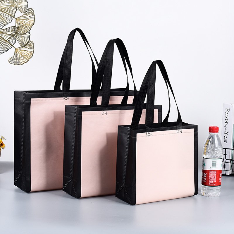 Custom Non Woven Shopping Bag PP Fabric Foldable Reusable Non-woven Grocery Tote Bag