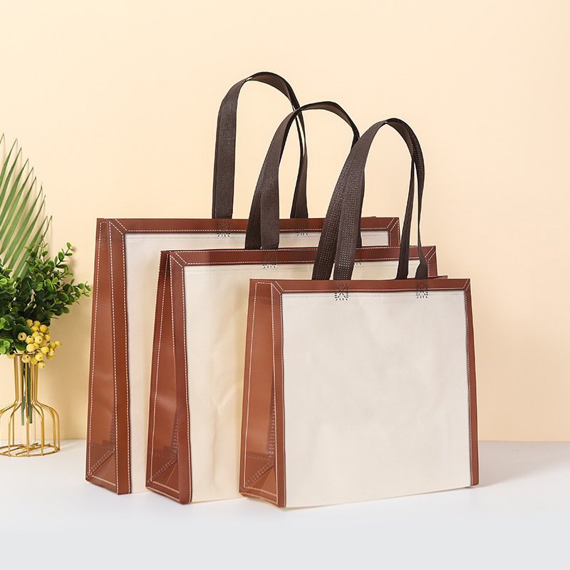 Custom Non Woven Shopping Bag PP Fabric Foldable Reusable Non-woven Grocery Tote Bag