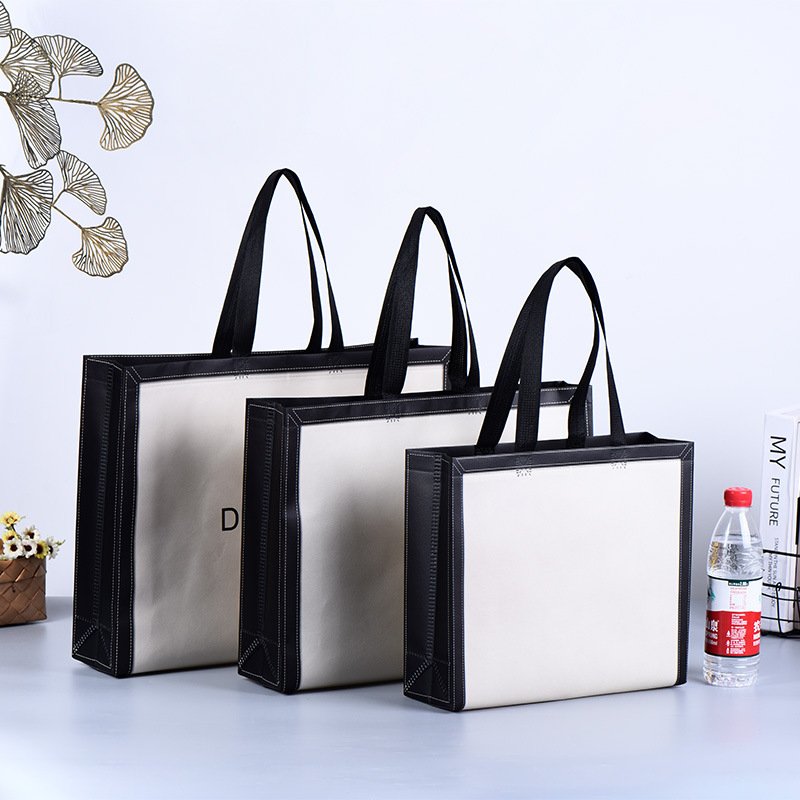 Custom Non Woven Shopping Bag PP Fabric Foldable Reusable Non-woven Grocery Tote Bag