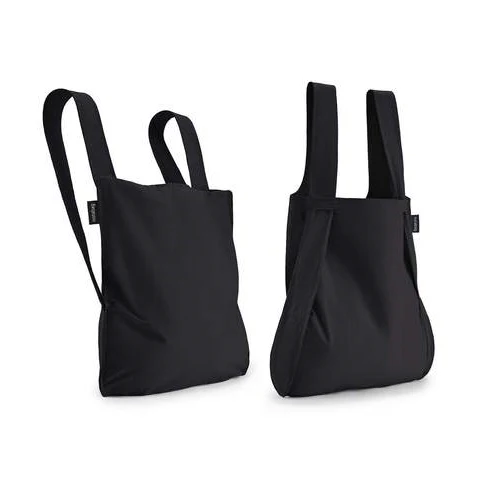 Black Bag Backpack Super light Reusable Nylon Foldable Crossbody Tote Shopping Bag