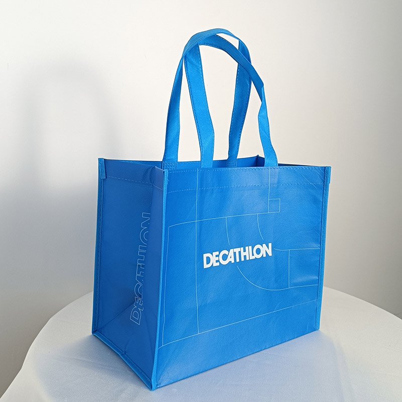 Cheap Tote Bags Custom Printed Recyclable Fabric Non Woven Shopping Bags With Logo