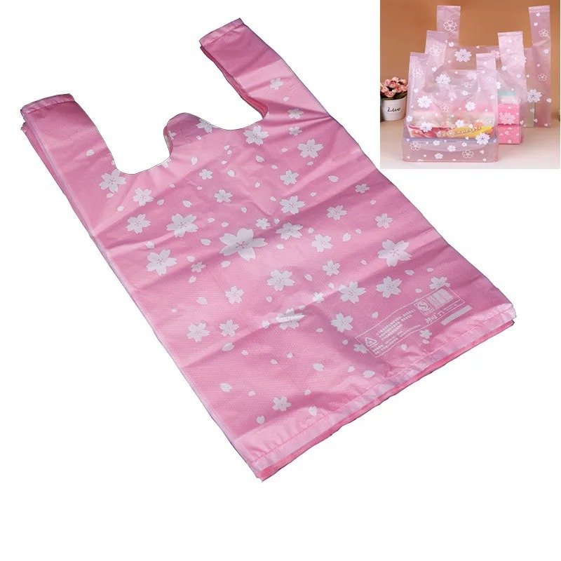 Environmentally friendly Heavy duty LDPE HDPE thank you vest carrier / T-shirt plastic bag for supermarket