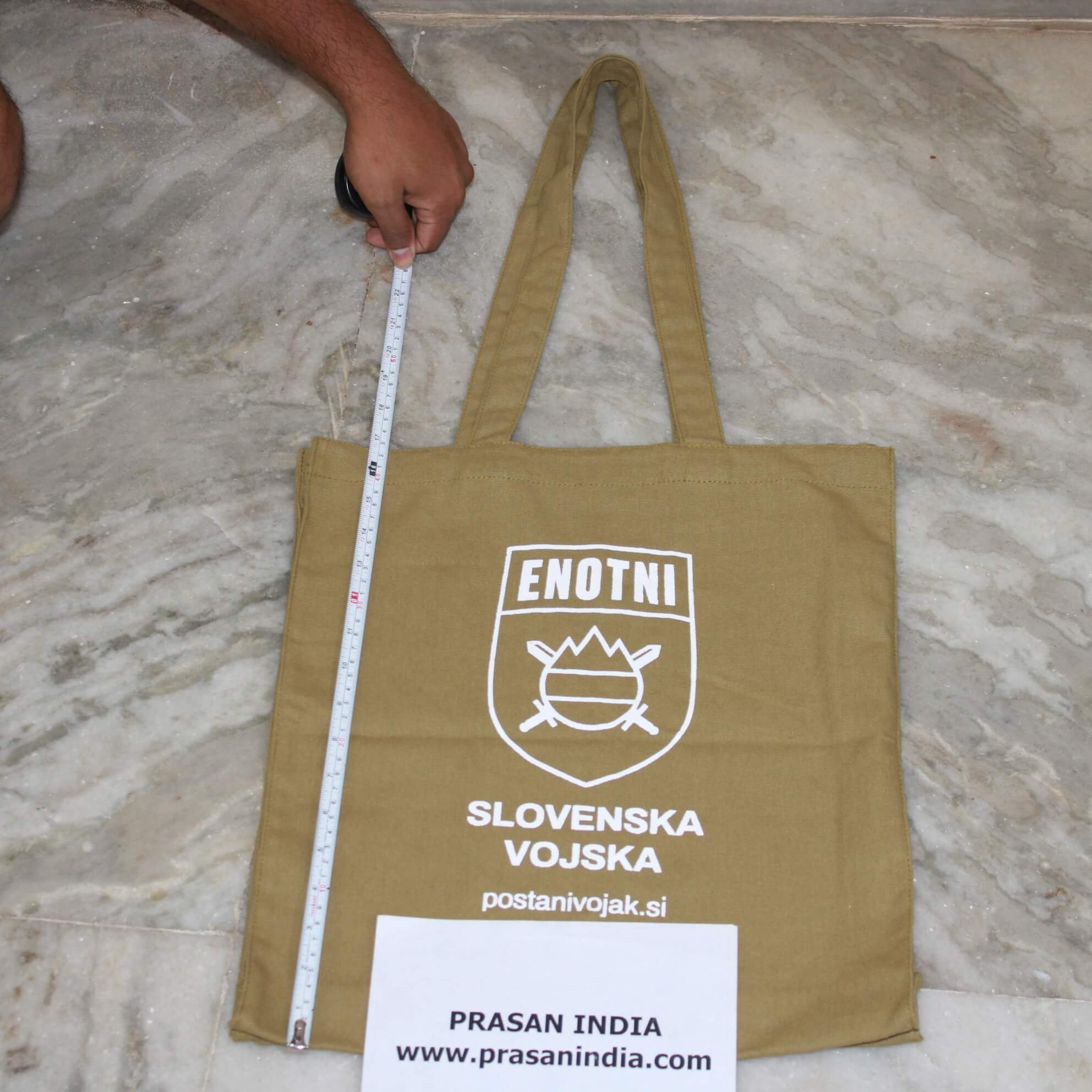 New Arrival fashion design high quality custom logo green color cotton canvas tote shoulder bags with green handles