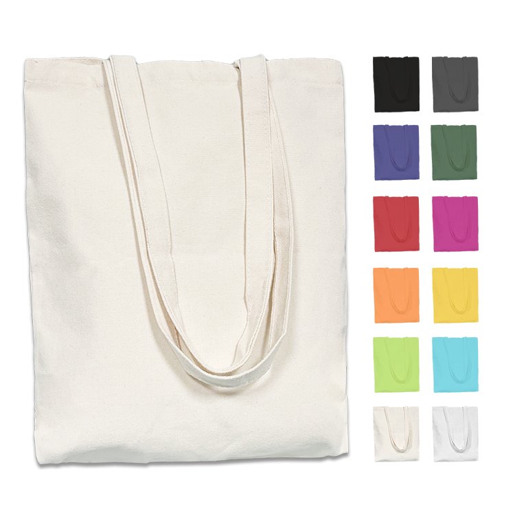 Custom large Beach gift shopping handle blank sublimation tote custom printed logo ropehandle organic cotton canvas bag
