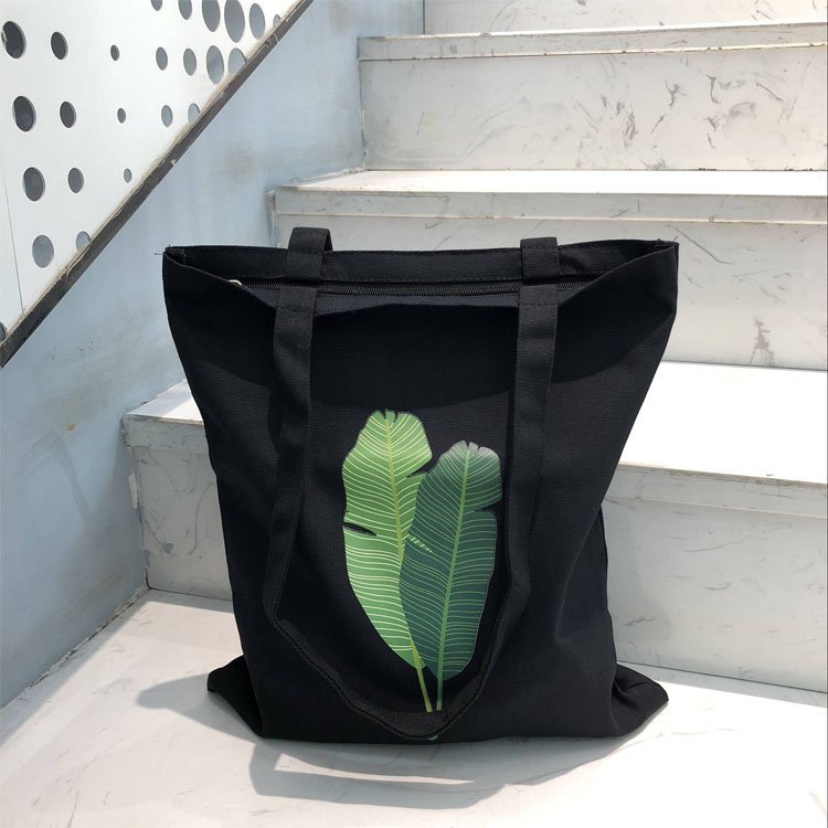 High quality standard size cotton canvas tote shopping bag with handle Cotton Canvas Tote Bag Long Handle Cotton Bag Custom