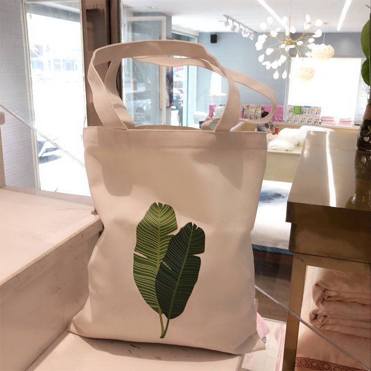 High quality standard size cotton canvas tote shopping bag with handle Cotton Canvas Tote Bag Long Handle Cotton Bag Custom