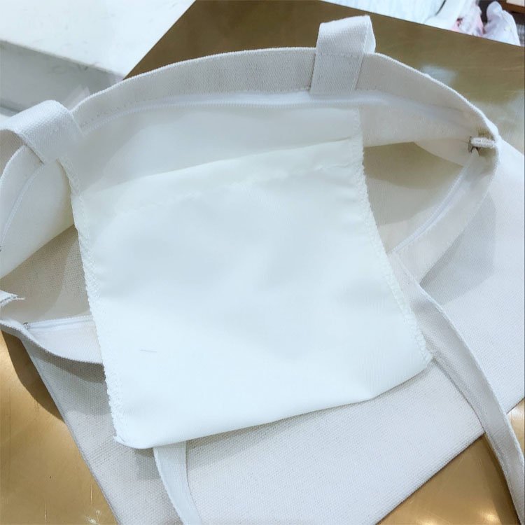 High quality standard size cotton canvas tote shopping bag with handle Cotton Canvas Tote Bag Long Handle Cotton Bag Custom