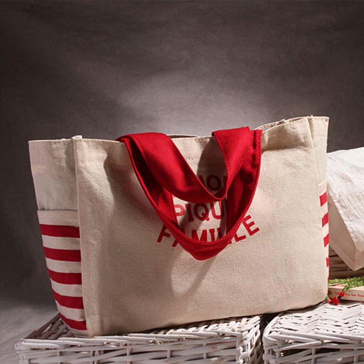 High Quality Large Shopping Bags Foldable Eco-friendly Cotton Canvas Tote Bags With Custom Printed Logo