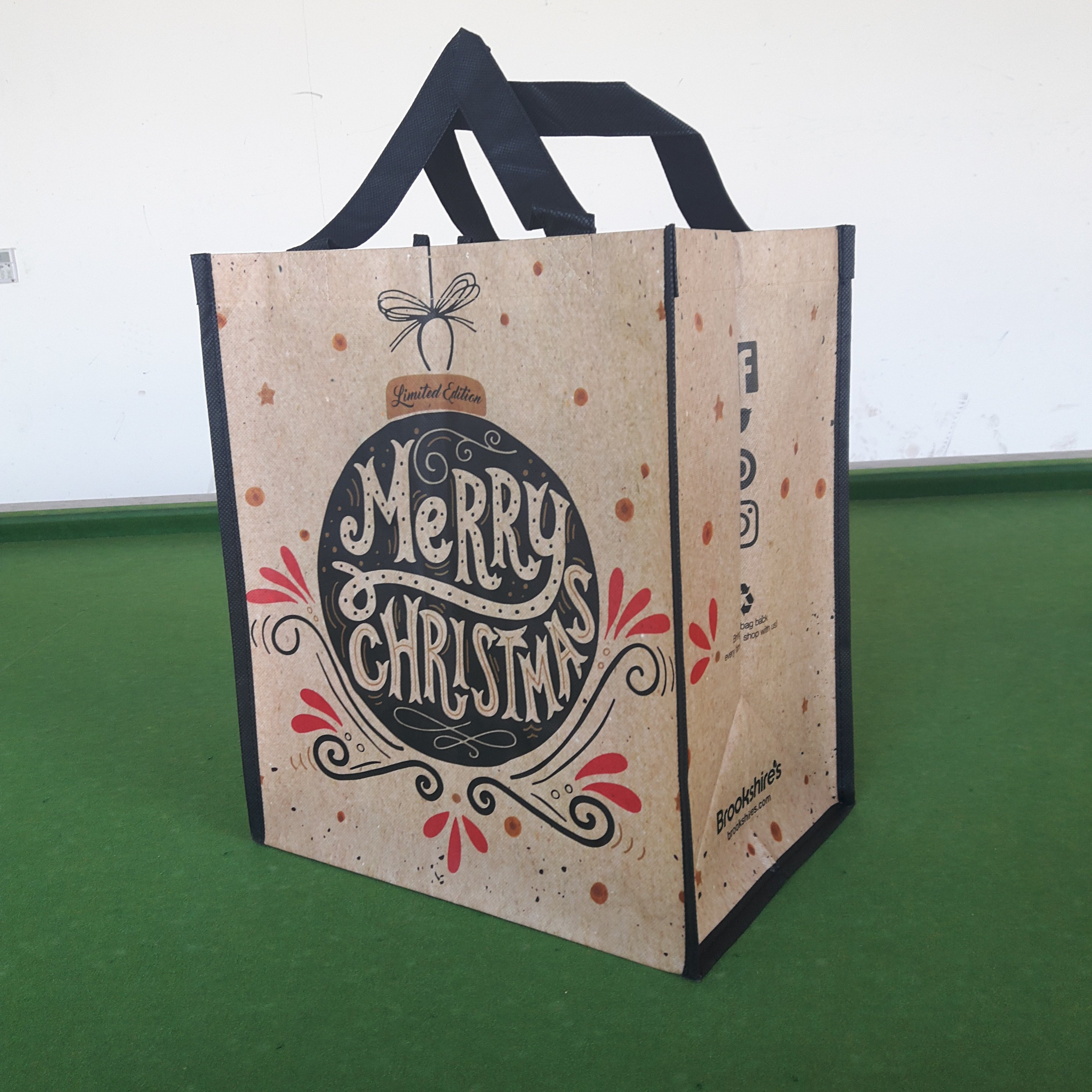 PP Non Woven Shopping Bag With BOPP Lamination