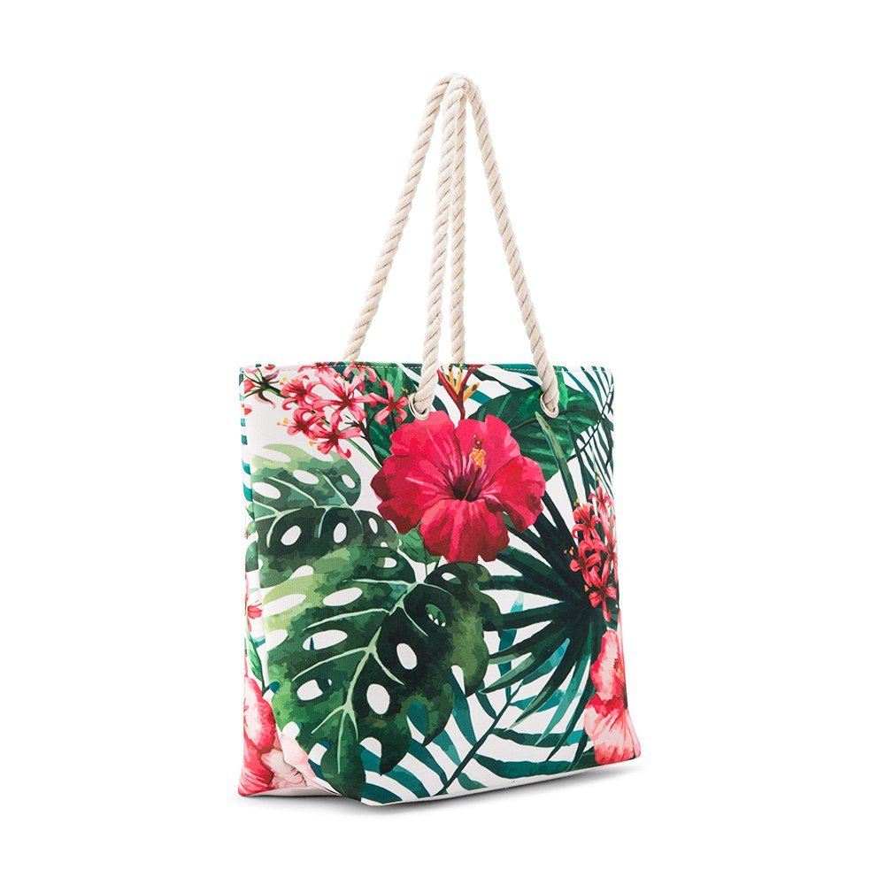 Classic Branded Reusable Fashion Lady's Canvas Beach Tote Shopping Bag