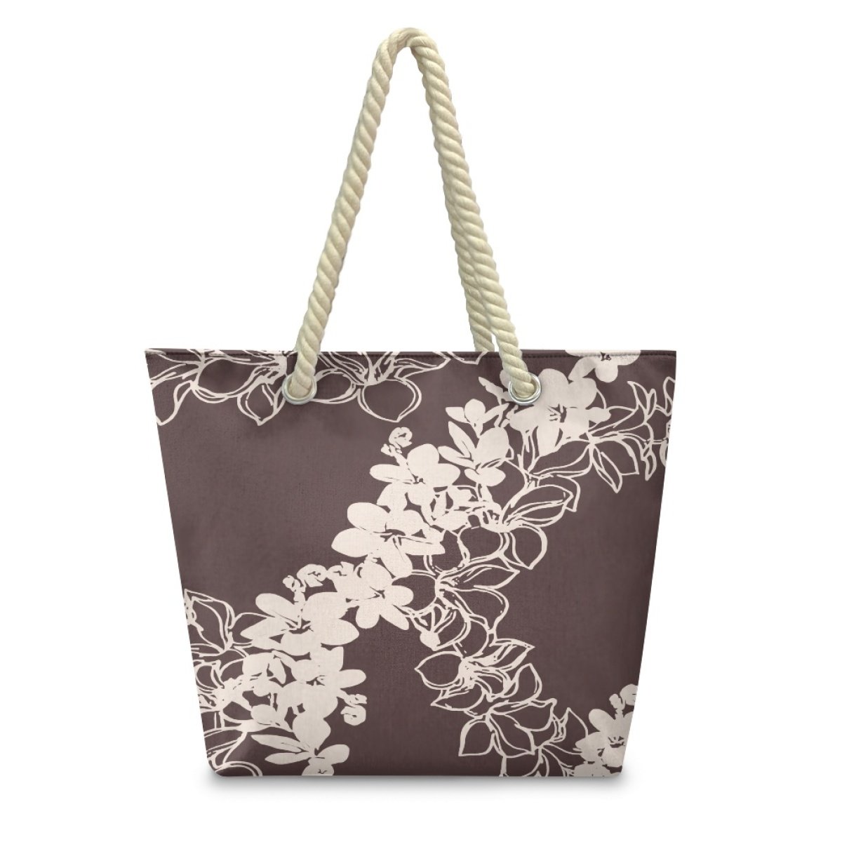 Hemp Rope Tote Bag Print On Demand Custom Lava Flower Shopping Polyester Shopping Bag Customized Logo High Quality Beach Bag