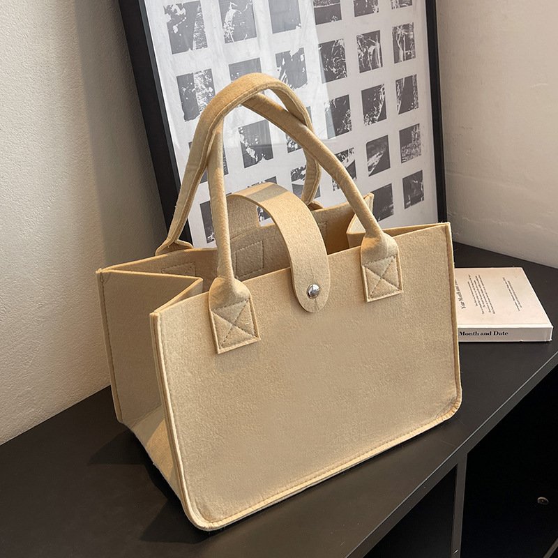 Hot Selling Felt Shopping Bags Gift Tote Handbag With Custom Logo