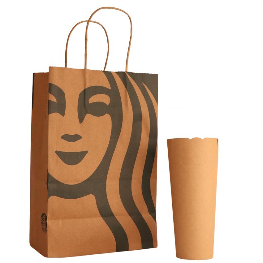 Manufacturer Supply High Quality Cheap Price Free Design Kraft shopping Food Lunch Paper bag Withcustomized Logo Printed