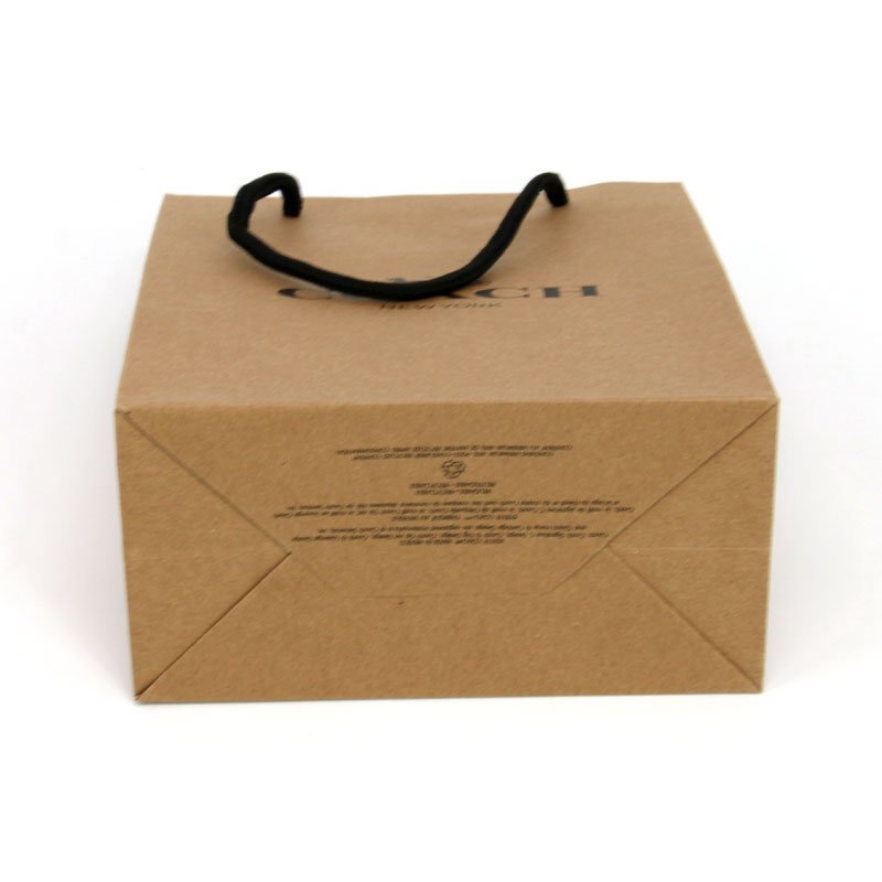 White Black gift Bag With Logo, Recycled Brown Kraft Paper Bags With Handle, Custom Kraft Paper Shopping Bag With Your Own Logo