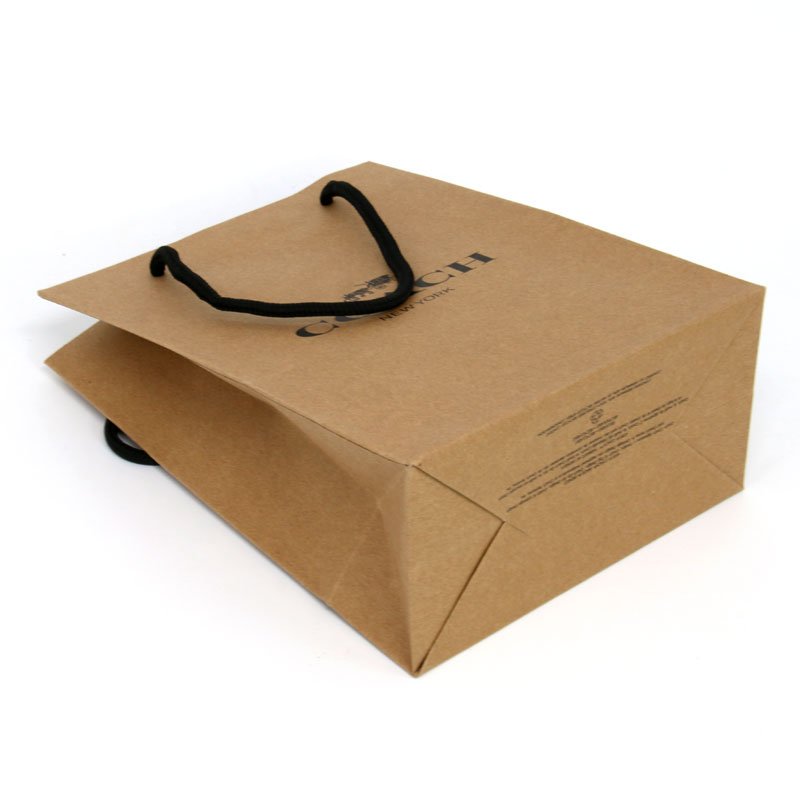 White Black gift Bag With Logo, Recycled Brown Kraft Paper Bags With Handle, Custom Kraft Paper Shopping Bag With Your Own Logo