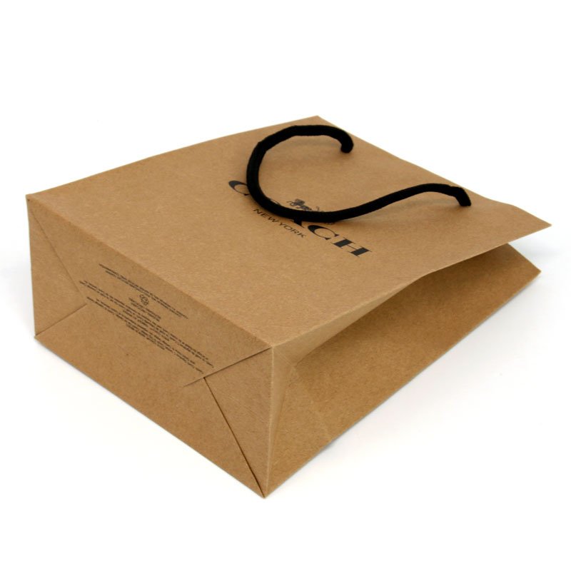White Black gift Bag With Logo, Recycled Brown Kraft Paper Bags With Handle, Custom Kraft Paper Shopping Bag With Your Own Logo