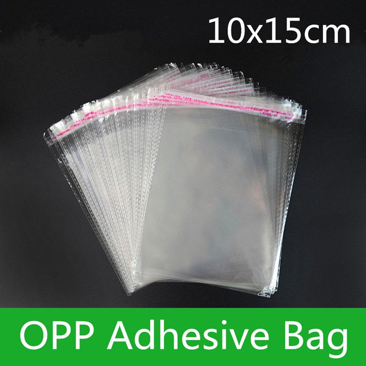OPP BOPP Bag Industrial Use Clear Polybag Self-adhesive Strong Self-sealing Plastic Package Custom PE Heat Seal Side Gusset Bag