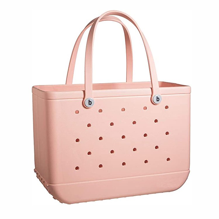 summer women leopard leaves camo printing eva beach bag silicone beach bags pvc women tote handbag purse eva beach bag