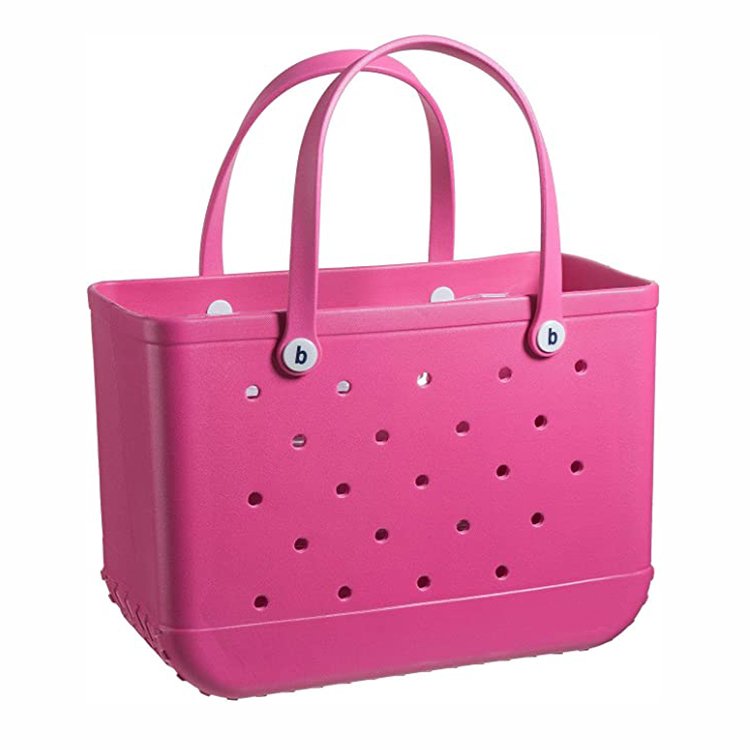 summer women leopard leaves camo printing eva beach bag silicone beach bags pvc women tote handbag purse eva beach bag