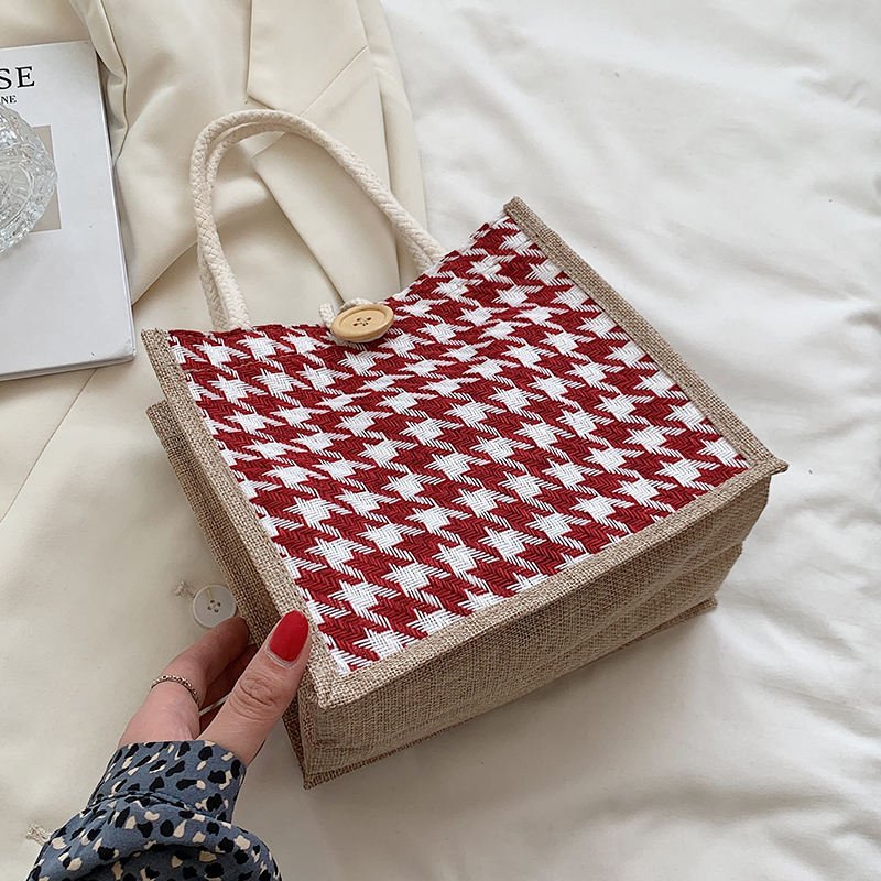 new arrival small wholesale manufacturer full burlap jute tote shopping bag with full print ORGANIC BAG