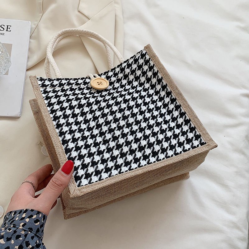 new arrival small wholesale manufacturer full burlap jute tote shopping bag with full print ORGANIC BAG