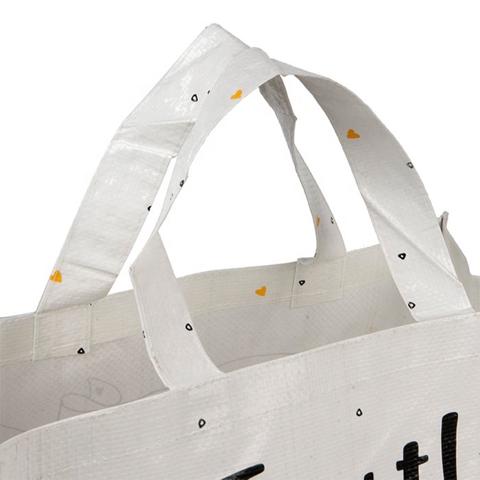 Wholesale Factory Price Reusable Ecological Custom Logo PP Woven Tote Bag Colorful Shopping Recyclable Tote Woven Bag