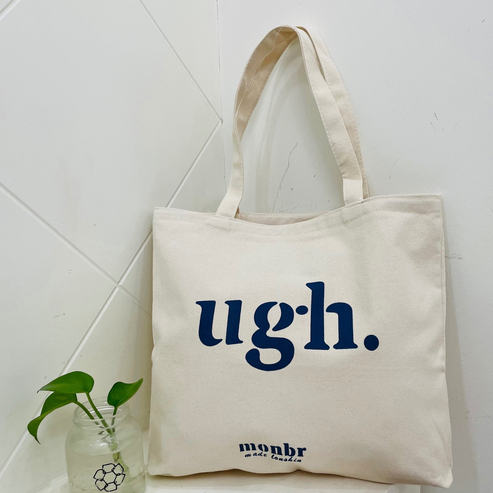 Wholesale Large Cotton Canvas Tote Bag with Custom Word New Design Portable Student Girl's Shoulder Shopping Bag Cartoon Pattern