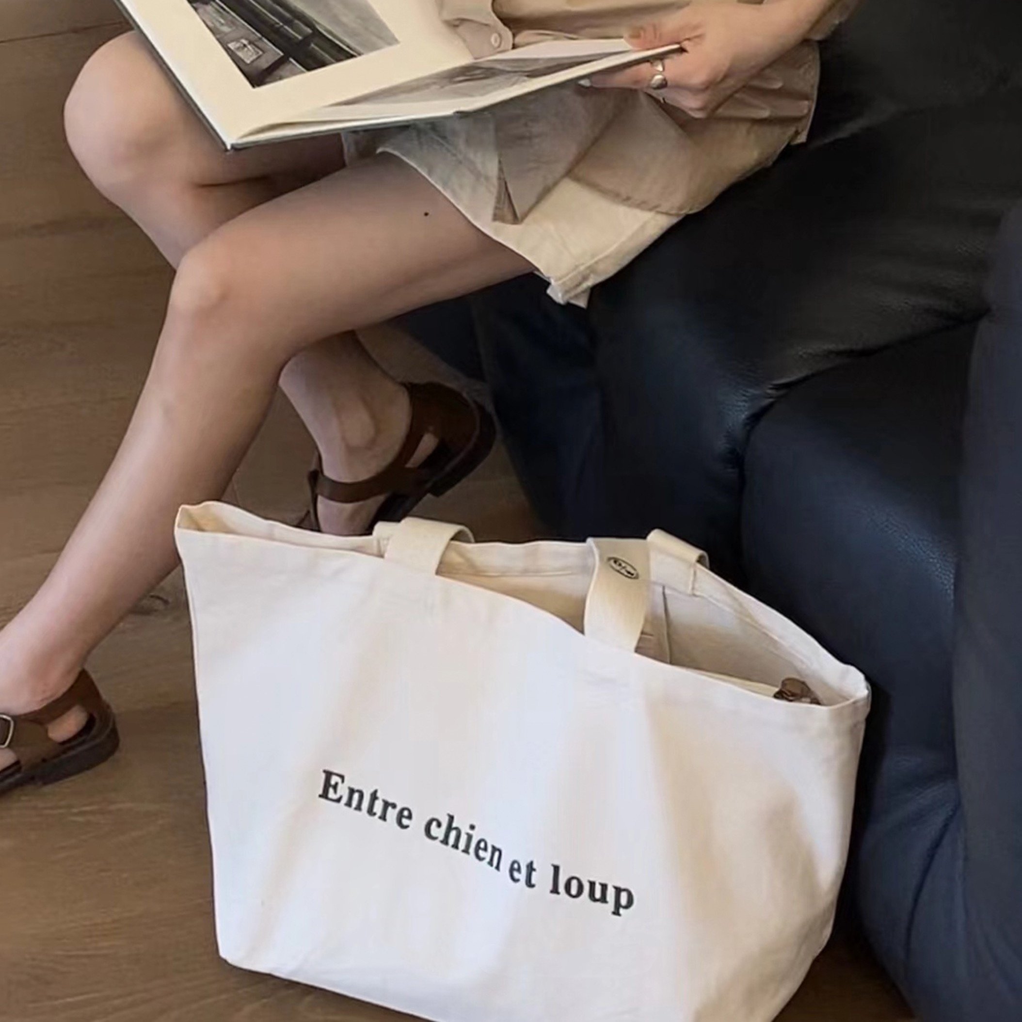Customized Logo Large Tote Bag Cotton Canvas Tote Shopping Bag Personalized Women's Tote Bags For Promotion